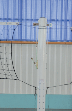 POTEAU VOLLEY-BALL CENTRAL Ø 90 mm - ACIER G+P - AVEC TREUIL-1