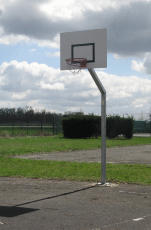 BUT BASKETBALL DE RUE - DÉPORT 1,2 m - H. 3,05 - ACIER GALVA À CHAUD - SCELLEMENT DIRECT-1