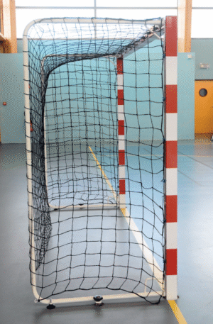 BUTS HANDBALL COMPÉTITION ARCEAUX Ø 32 mm - ACIER G+P - BICOULEUR - MOBILES-1