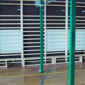 Barre de gymnastique horizontale autoportante à 1 zone + 2 prises dans le sol-1