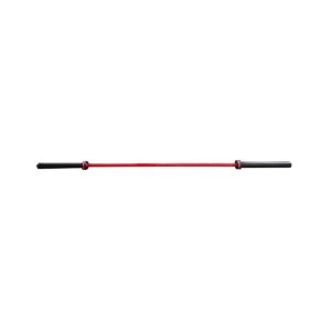 Barre olympique homme 220 cm rouge-1