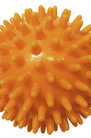 Balle à picots 8 cm medium orange -1