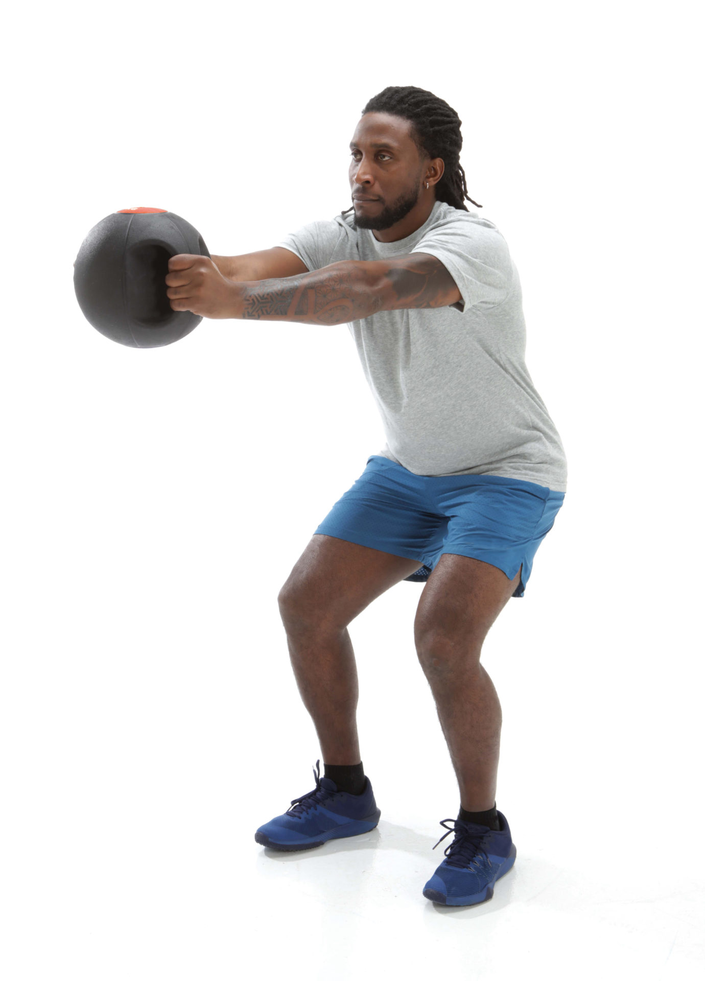 VirtuFit Wall Ball 14kg - Ballon Médical Antidérapant - Entraînement Fonctionnel Et CrossFit