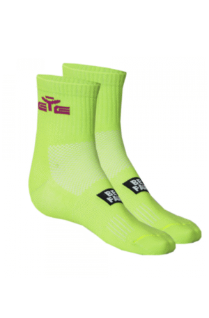 CHAUSSETTES RUN JAUNE FLUO-1