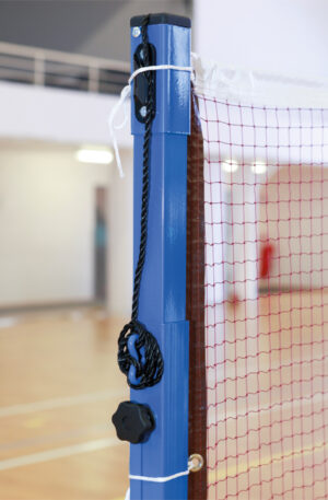 POTEAUX BADMINTON COMPÉTITION ACIER PLASTIFIÉ 40 x 40 mm - À SCELLER-1