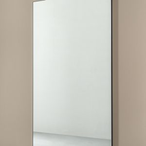 Miroir fixe Figaro - cadre Noir-1