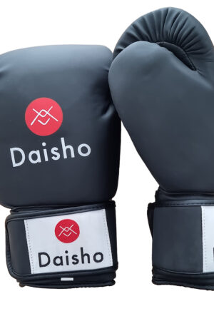 GANTS DE BOXE DAISHO - NOIR - CUIR ARTIFICIEL-1