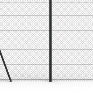 POTEAU INTERMEDIAIRE Ø 60 mm - 3 m HORS SOL + GUIDES FILS SOUDÉS - ACIER G+P -1