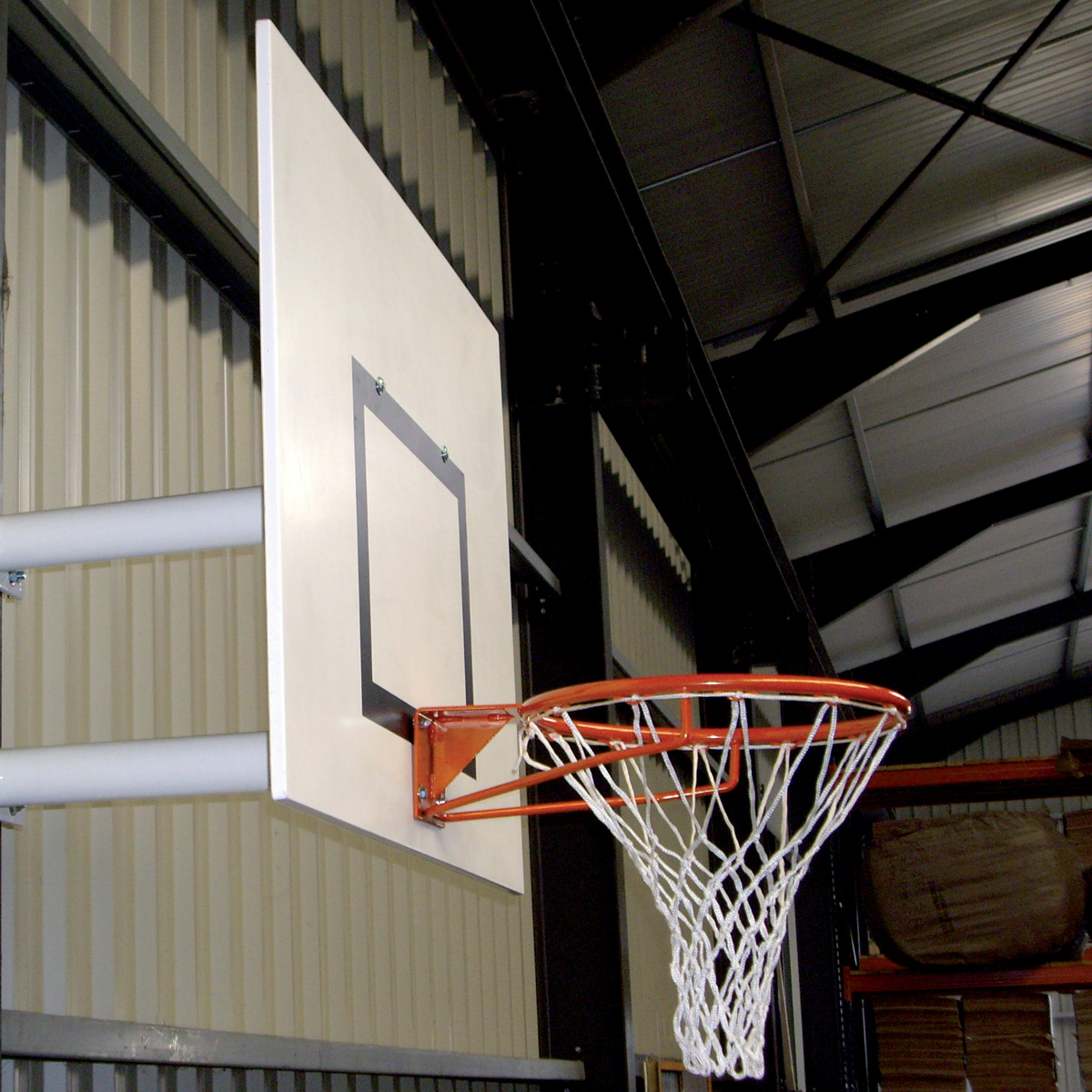 But de basket mural hauteur fixe demi-lune (l'unité)-1