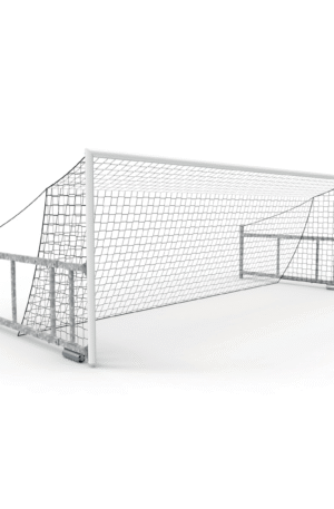 Buts à 8 camp nou3(La paire)(façade alu blanc/l'arrière acier galva)-1