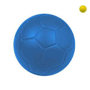 Ballon mousse uni dynamique 15cm-1