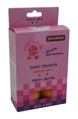 Boîte de 6 balles de tennis de table oranges-1