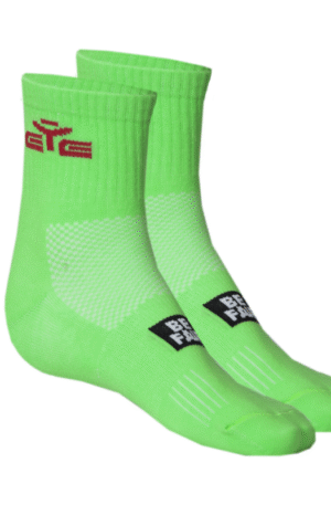 CHAUSSETTES RUN VERT FLUO-1
