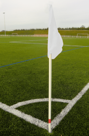 Jeu de 4 poteaux de corner flexibles avec 4 fanions-1