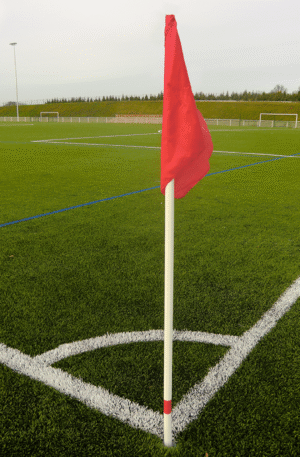 Jeu de 4 poteaux de corner flexibles avec 4 fanions-1