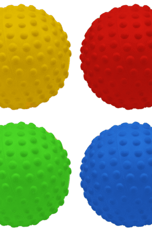 Lot de 4 balles sensoriellles 10cm-1
