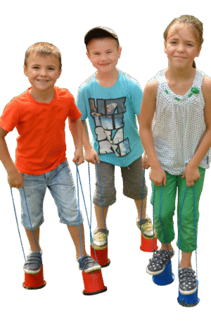 Paire d'échasses PVC antidérapantes-1