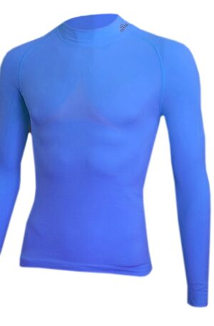 T-SHIRT DE COMPRESSION BLEU ROYAL LM-1