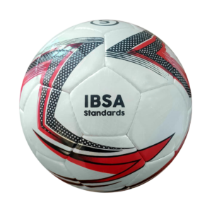 Ballon de Cecifoot - Torball - T.5 (Blanc/Rouge)-1