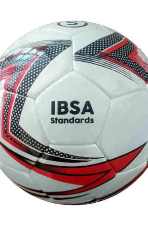 Ballon de Cecifoot - Torball - T.5 (Blanc/Rouge)-1