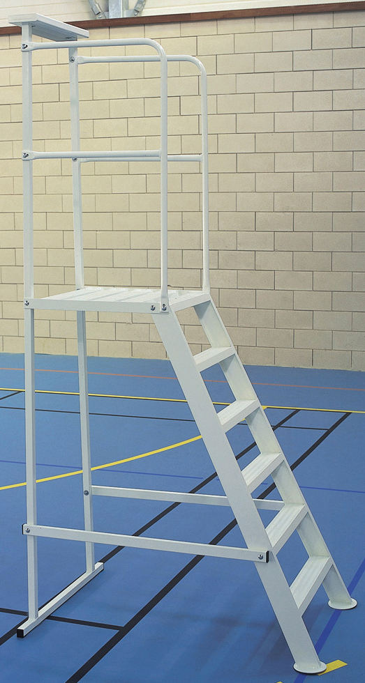 PODIUM VOLLEY-BALL ALUMINIUM PLASTIFIÉ BLANC Synergies Vector