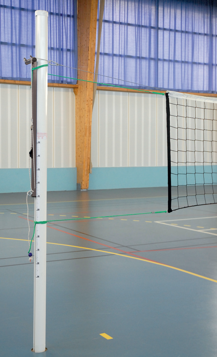 POTEAUX VOLLEY-BALL Ø 90 mm ALUMINIUM RENFORCÉ - AVEC CABESTAN EXTÉRIEUR-1