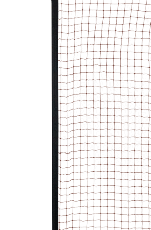 Filet badminton Compétition avec barre de cadrage maille 19mm, 1.6mm marron (l'unité)-1