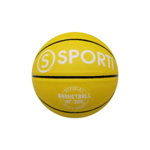 Ballon basket caoutchouc - T.3 (Jaune / Yellow)-1