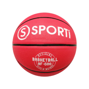 Ballon basket caoutchouc - T.6 (Rouge / Red)-1