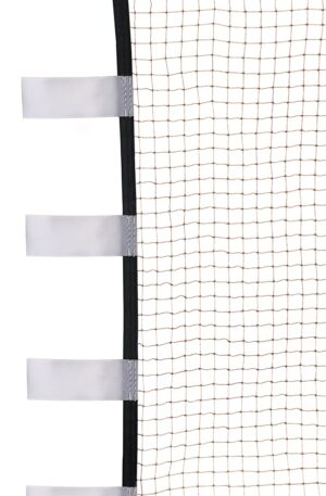 Filet badminton Compétition avec attache velcro maille 19mm, 1.6mm marron (l'unité)-1