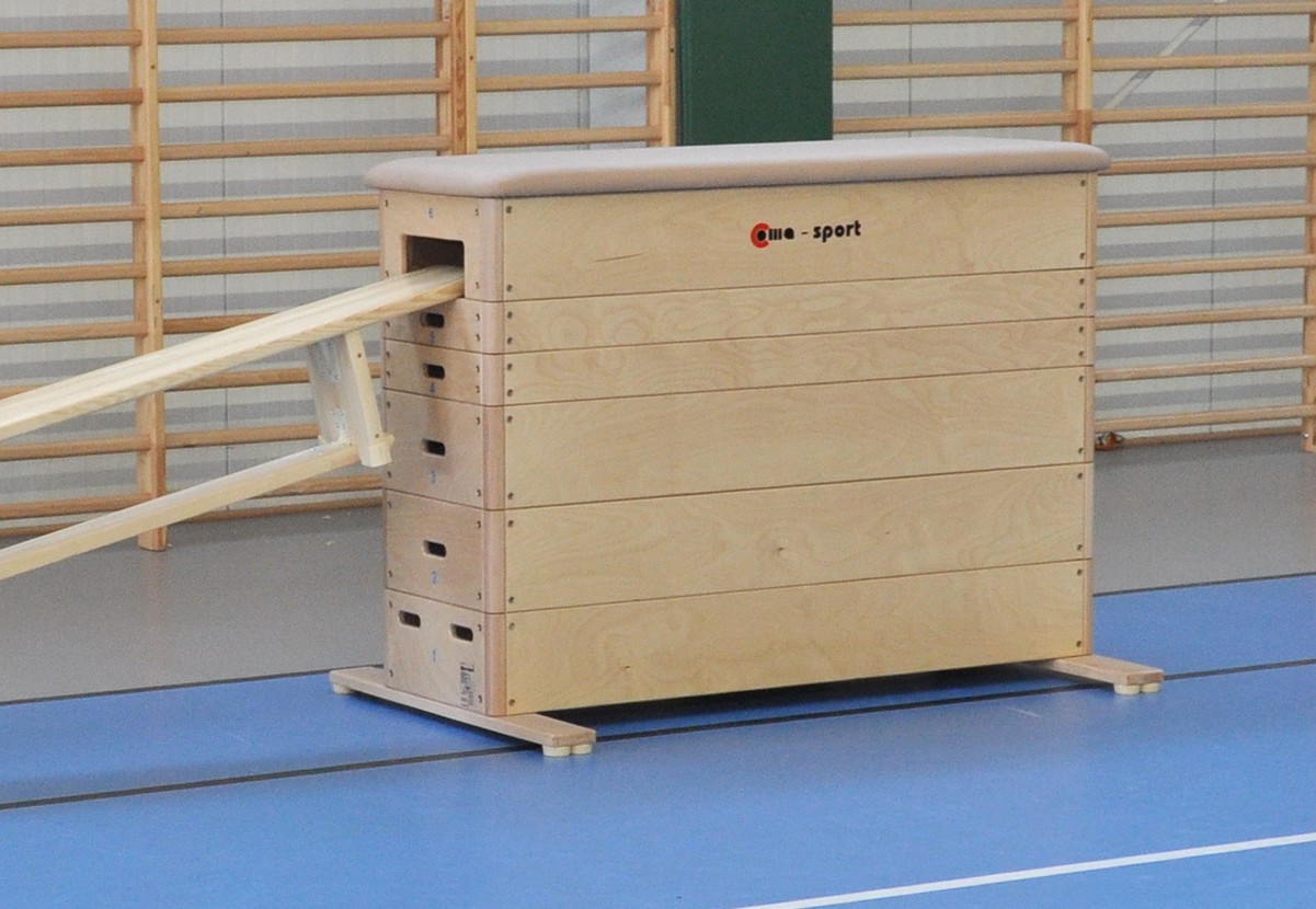 Plinth droit à 6 sections en cuir naturel - avec systhème de transport intégral-3