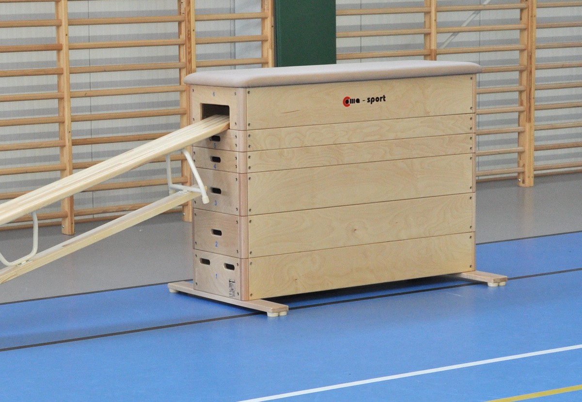 Plinth droit à 6 sections en cuir naturel - avec systhème de transport intégral-4