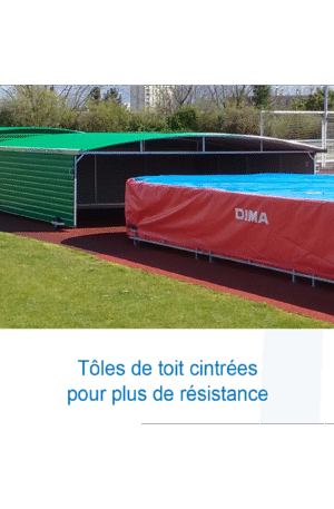 GARAGE INTEGRAL SUR ROUES FIXES POUR SAUTOIR PERCHE INTERNATIONAL 8.60X6.70M-1