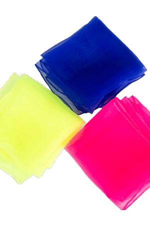 Lot de 3 foulards à jongler (Bleu/Jaune/Rose)-1