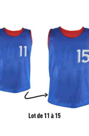 Lot de 5 chasubles réversibles numérotées (N° 11 à 15) -1