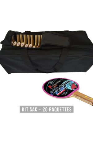 Kit raquette TOPSPIN (1 sac + 20 raquettes)-1