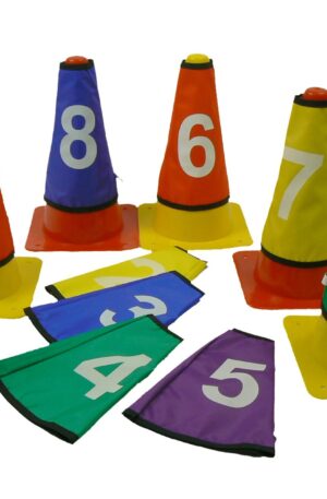 Lot de 10 caches cônes numérotés-1