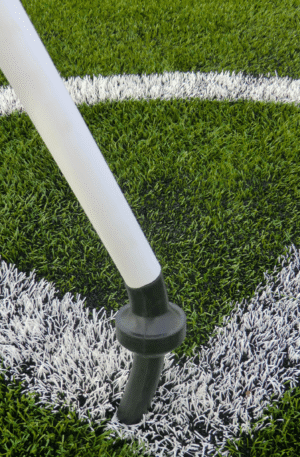 Poteau tube PVC blanc-1