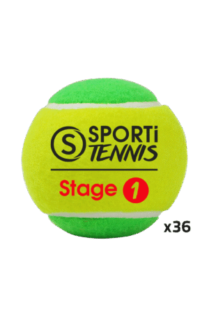 Sachet de 36 balles de tennis - stage 1-1