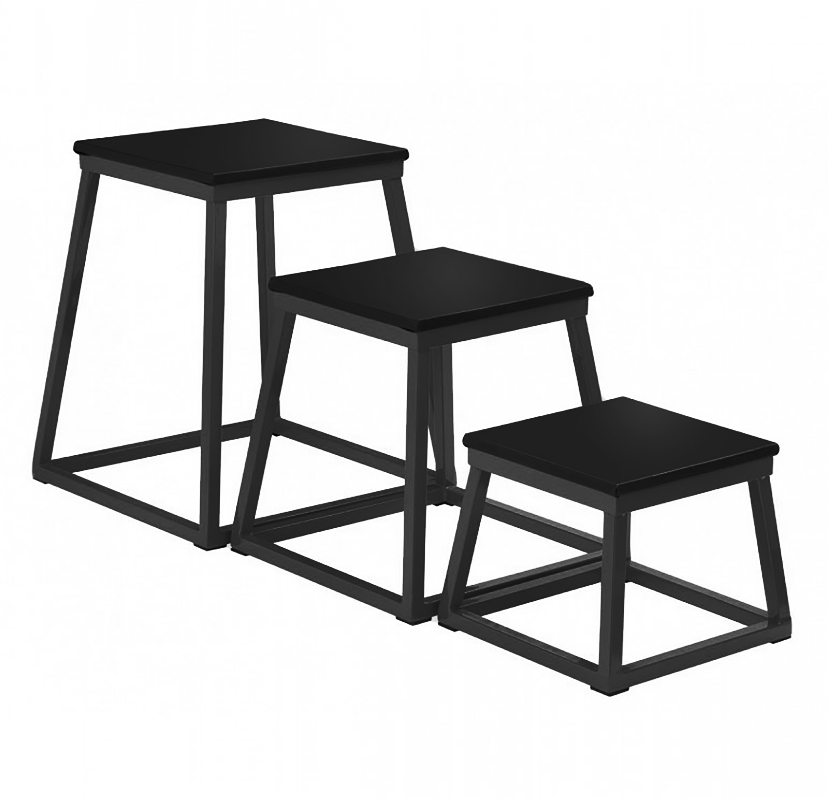 Set de 3 plateformes de pliométrie (30/45/60cm)-1