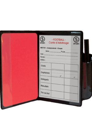 Set arbitrage football et carnet de cartes d'arbitrage-1