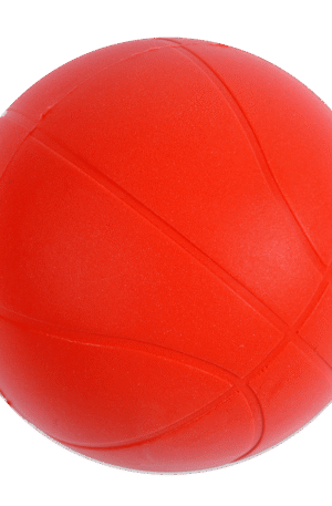 BALLON DE BASKET MOUSSE HAUTE DENSITÉ ROUGE-1