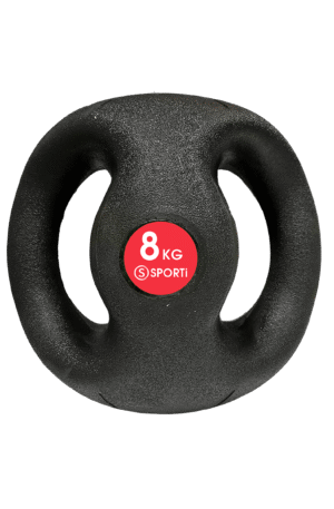 Médecine ball avec double poignées - 8kg-1