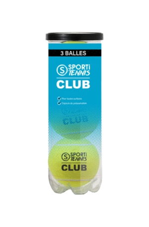 Tube de 3 balles de tennis d'entraînement-1