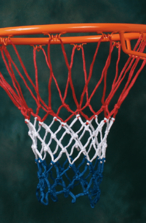 Filet basket PP 4mm bleu, blanc, rouge (la paire)-1