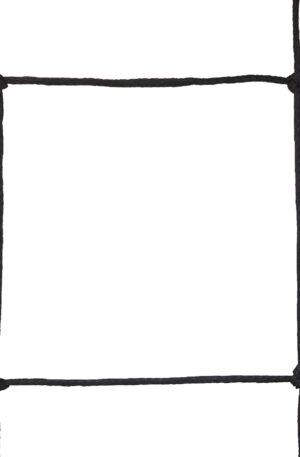 Filet foot à 8 rabattable PE câblé 2.5 mm simple maille 145 (La paire) (Noir / Black)-1