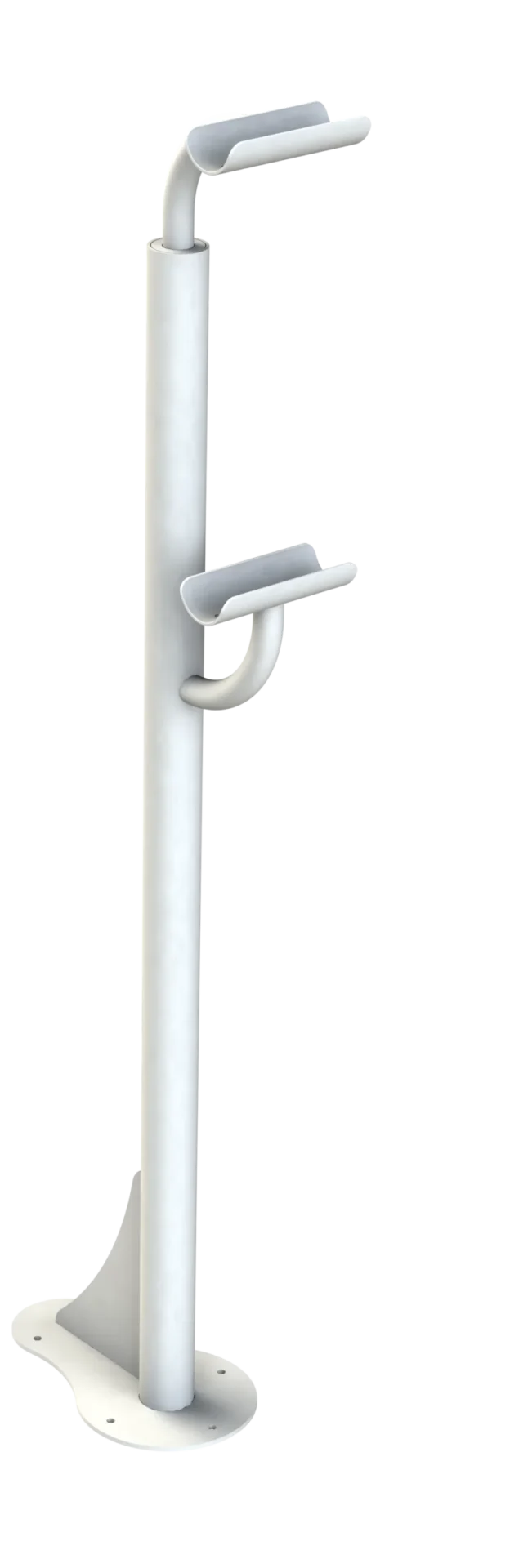 Support fixe au sol pour double rampe-1