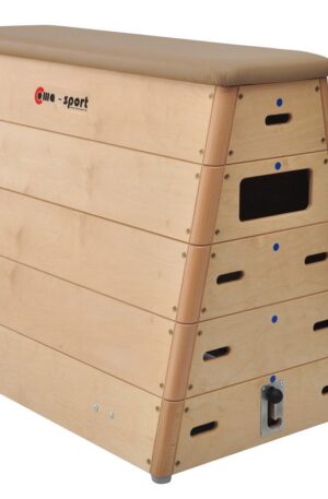 Plinth trapézoïdal à 5 sections - cuir synthétique - sans système de transport-1