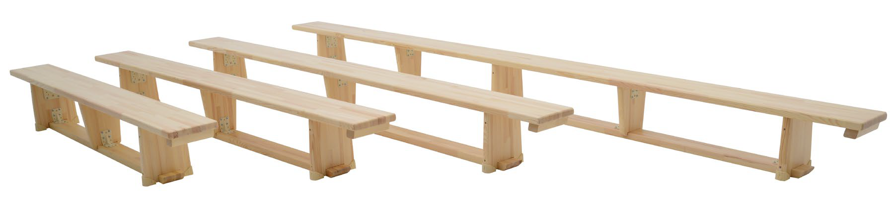 Banc 2,0 m - pieds en bois-1