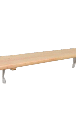 BANC VESTIAIRE – SAPIN LAMELLÉ COLLÉ - FIXATION MUR-1